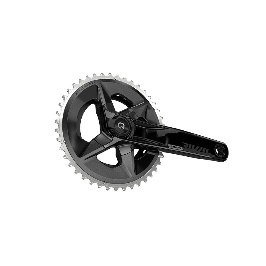 SRAM Rival D1 Quarq Wide 2x Power Meter Crankset Speed: 12 Spindle: 28.99mm BCD: 94mm 43/30 DUB 170mm Black Road Disc