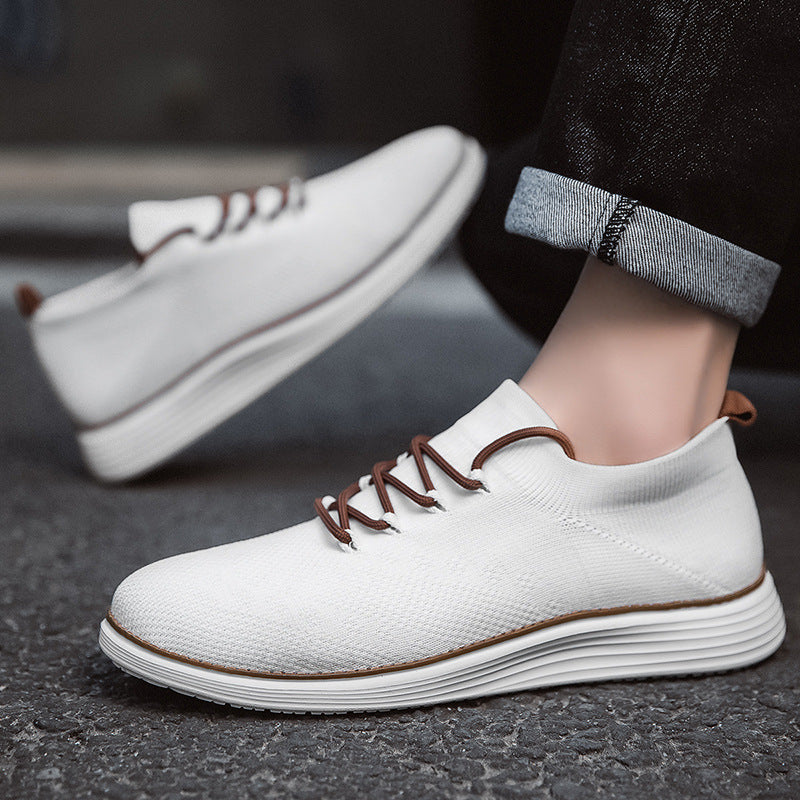 Men's Lightweight Breathable Casual Sneakers - Lace-Up Walking Shoes