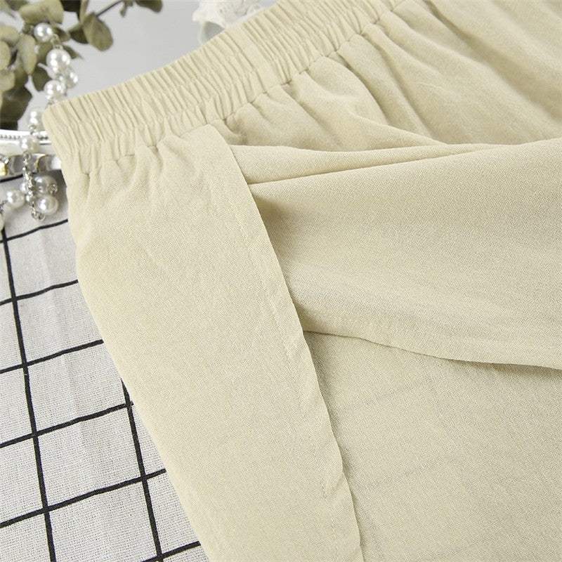 Solid Color Long Sleeve Pajama Set