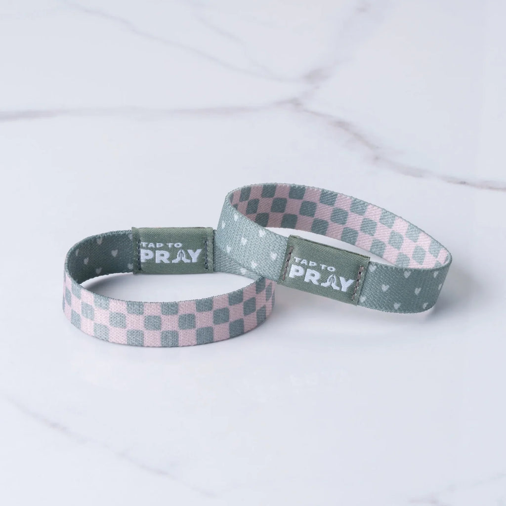 Cottage & Tile Tap to Pray Wristband