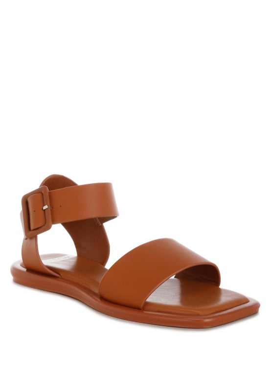 Tayana Chunky Buckle Strap Flats