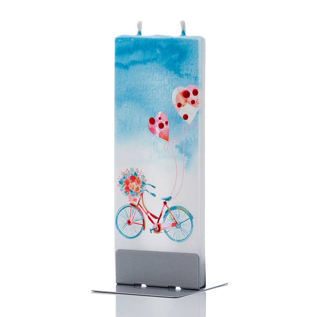 Flatyz Valentine Bike With Heart Balloons Candle