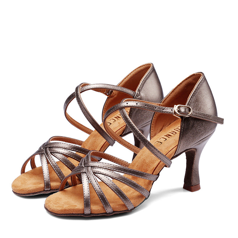 Women's Professional Latin Dance Heels - Ballroom Salsa Cha-Cha Performance Shoes