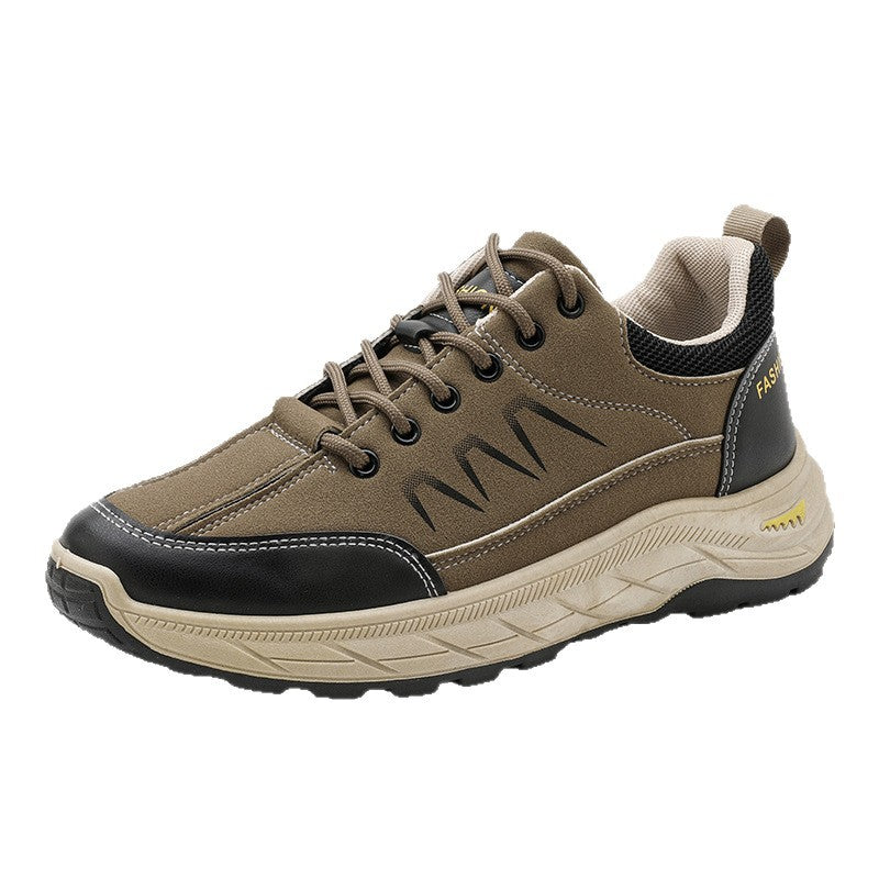 Men's Waterproof Thick-Sole Sneakers | Casual Lace-Up Shoes for Men