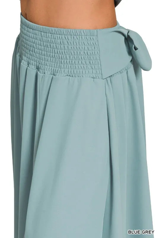 Heavy Woven Span Crop Tee & Skirt Set