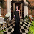 Don't Need A Filter Butterfly Halter Black Maxi Dress
