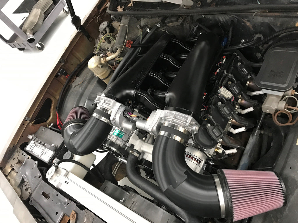 Sniper EFI Fabricated Intake Manifold Dual Plenum 102mm GM LS3/L92, and Fuel Rail Kit - Black