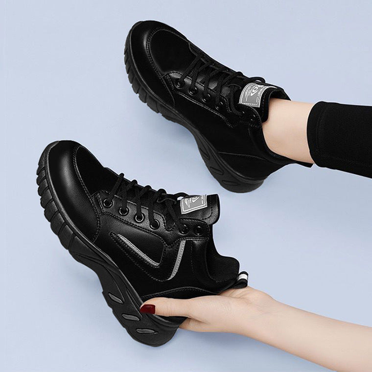 Women's Versatile Casual Non-Slip Lace-Up Sneakers | Lightweight Flat Shoes