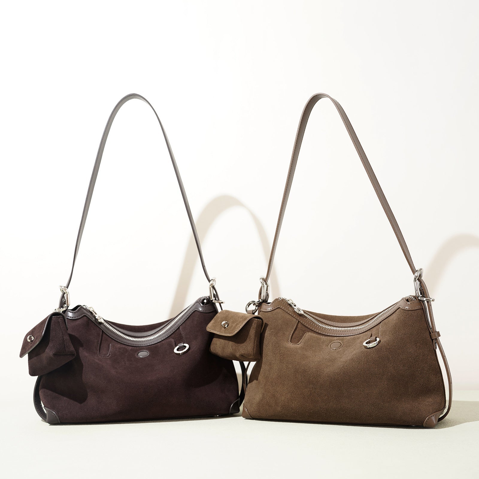Vintage Crossbody Underarm Tote Bag - Genuine Leather Dumpling Bag for Women