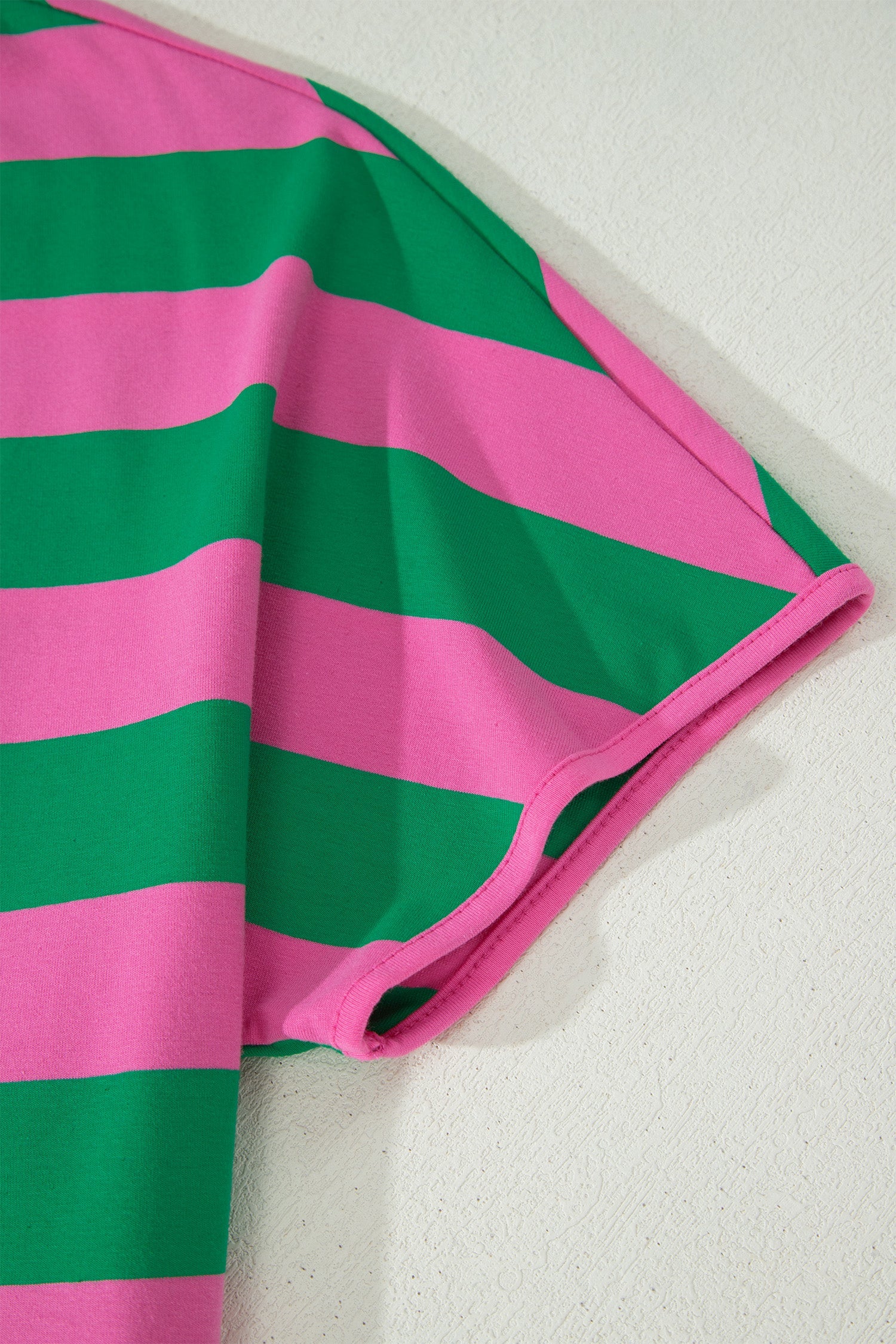 Rose Stripe Dolman Tee Drawstring Skort Athletic 2pcs Set