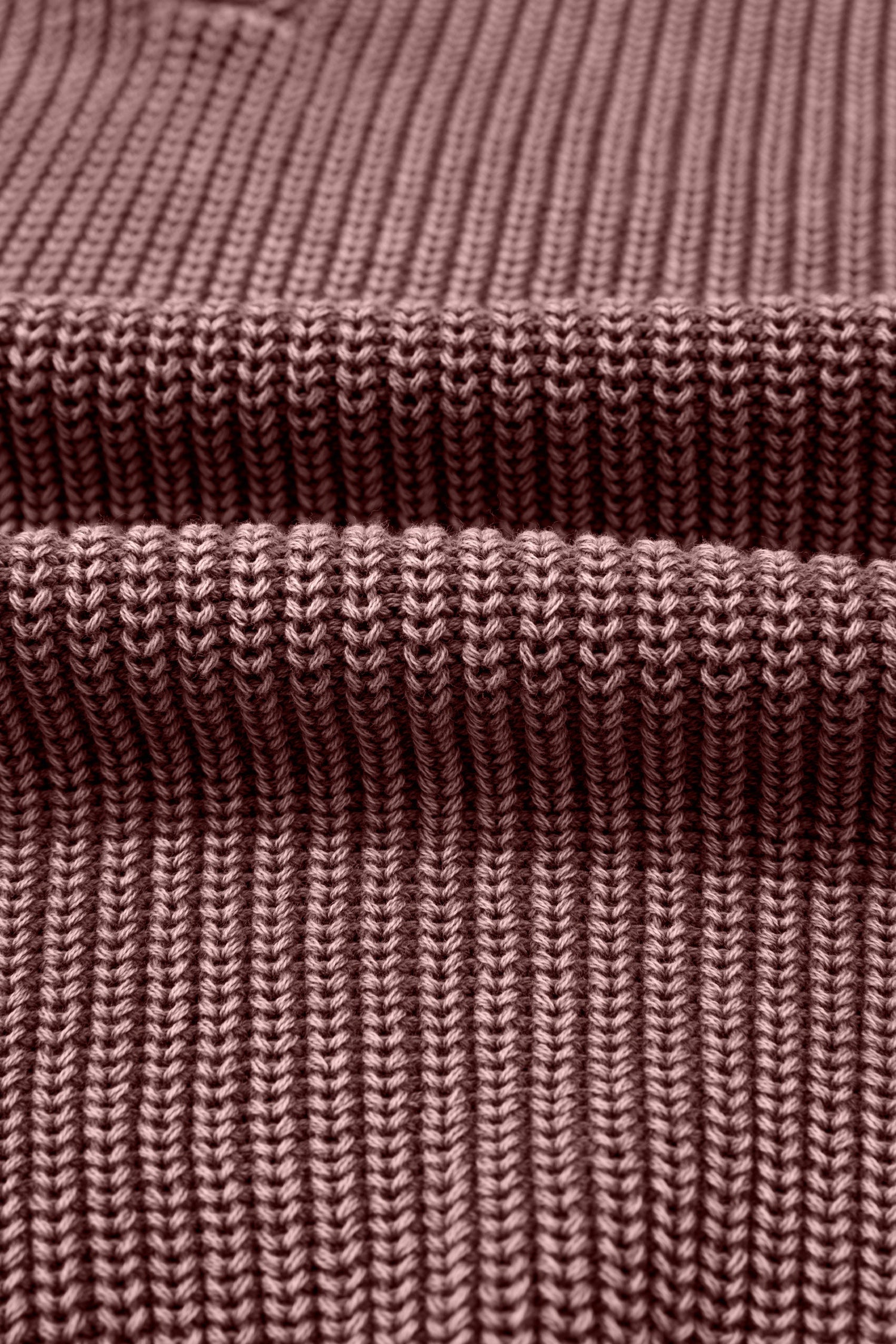 Dark Brown Mineral Washed Knit Button Polo Collar Loose Sweater