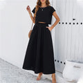 Sleeveless Top and Long Skirt Set - Casual Summer Outfit