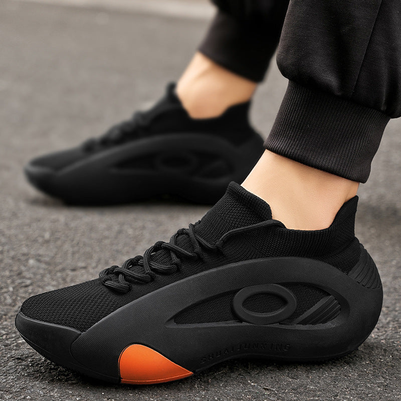 Women's Breathable Mesh Sneakers With Thick Sole | Low-Top Casual Shoes