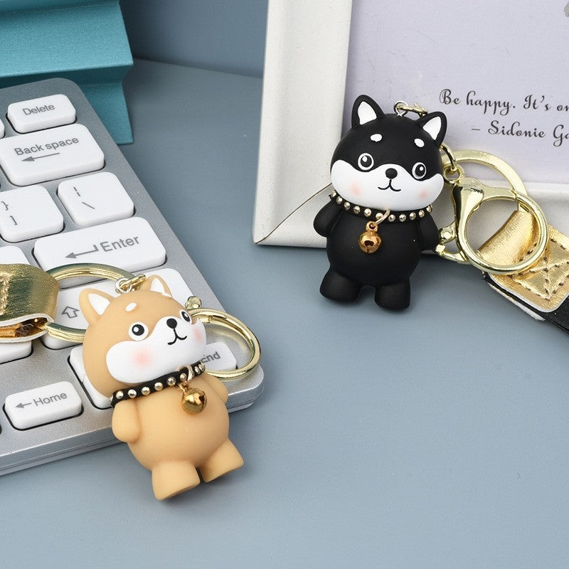 Shiba Inu Resin Keychain - Cute and Creative Cartoon Design