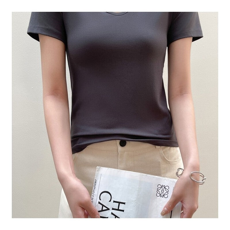 Short Sleeve V-Neck Modal T-Shirt