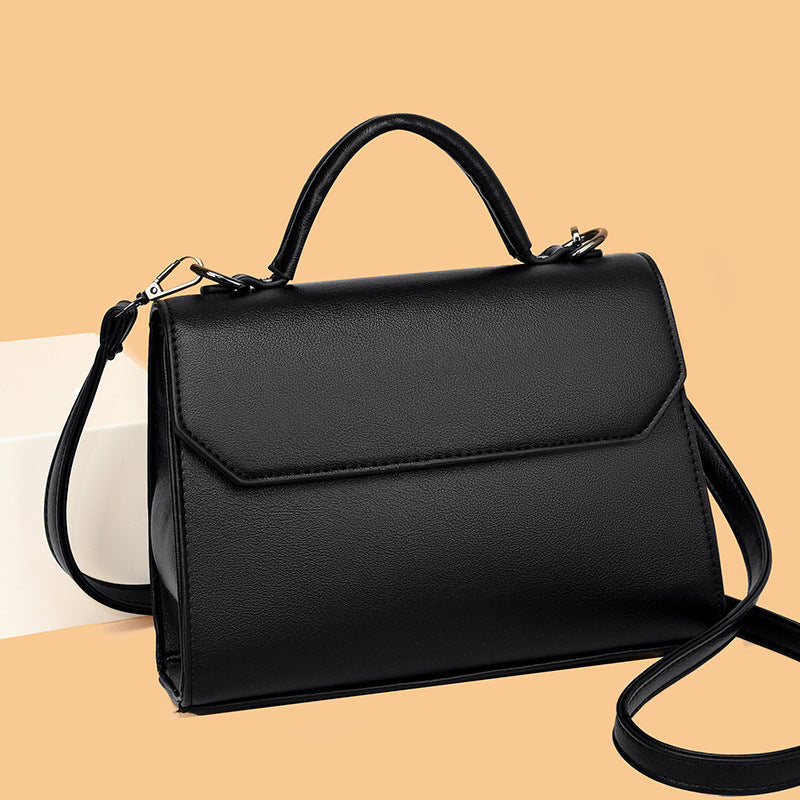 Stylish Minimalist PU Leather Small Square Crossbody Bag for Women