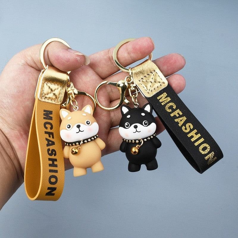 Shiba Inu Resin Keychain - Cute and Creative Cartoon Design