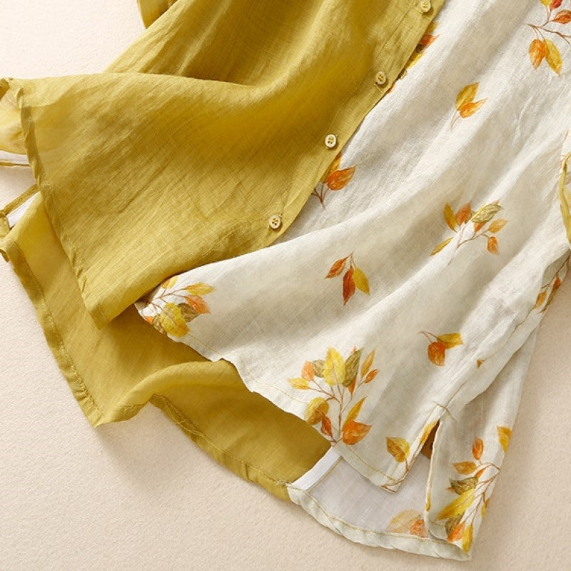 Floral Patchwork Vintage Shirt