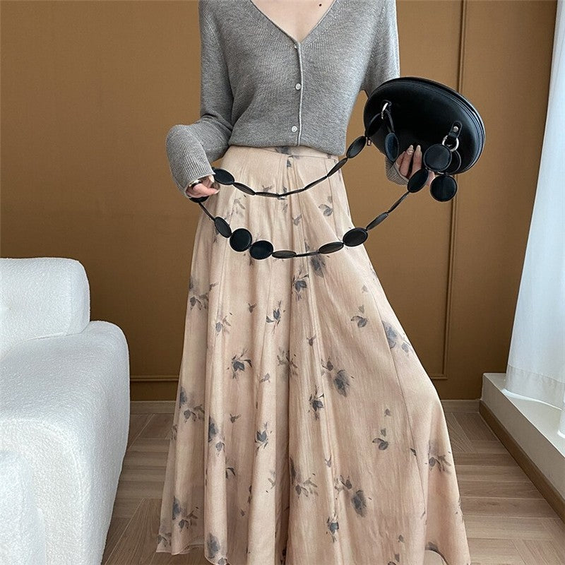 Floral Zen Ink Wide Leg Pants