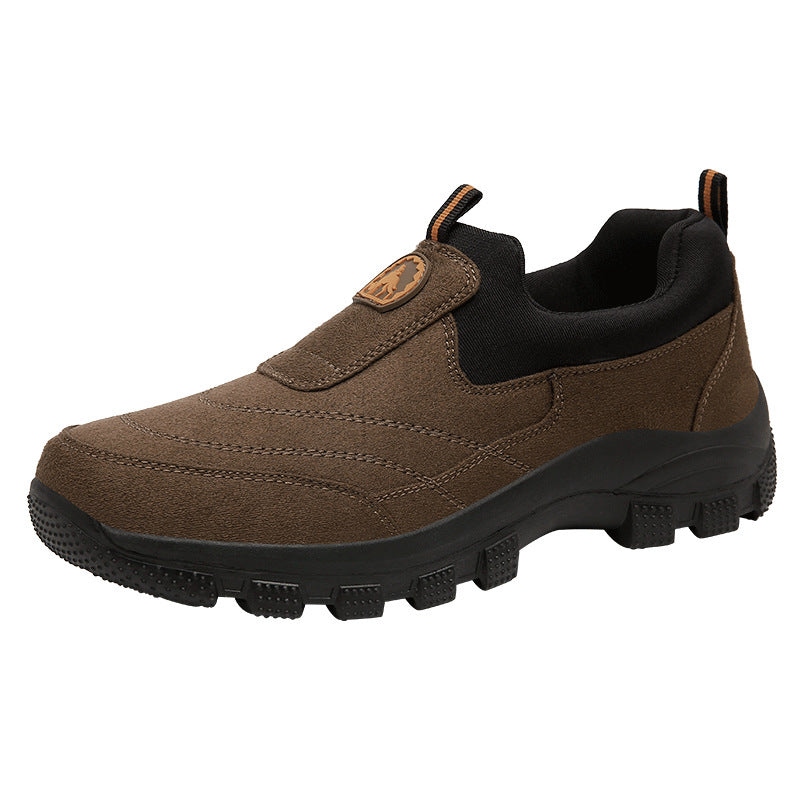 Men's Suede Casual Slip-On Shoes - Breathable Comfort Loafers