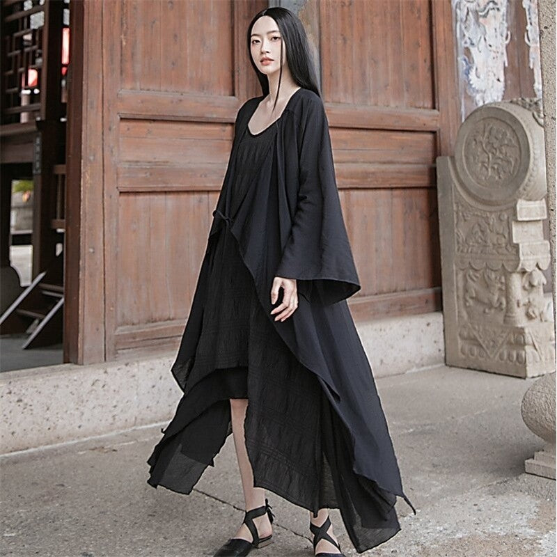 Elegant Zen Cardigan in Unique Solid Color