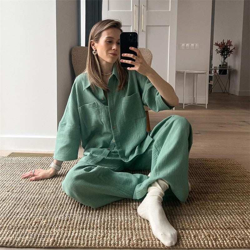 Long Sleeve Two-Piece Lounge Set