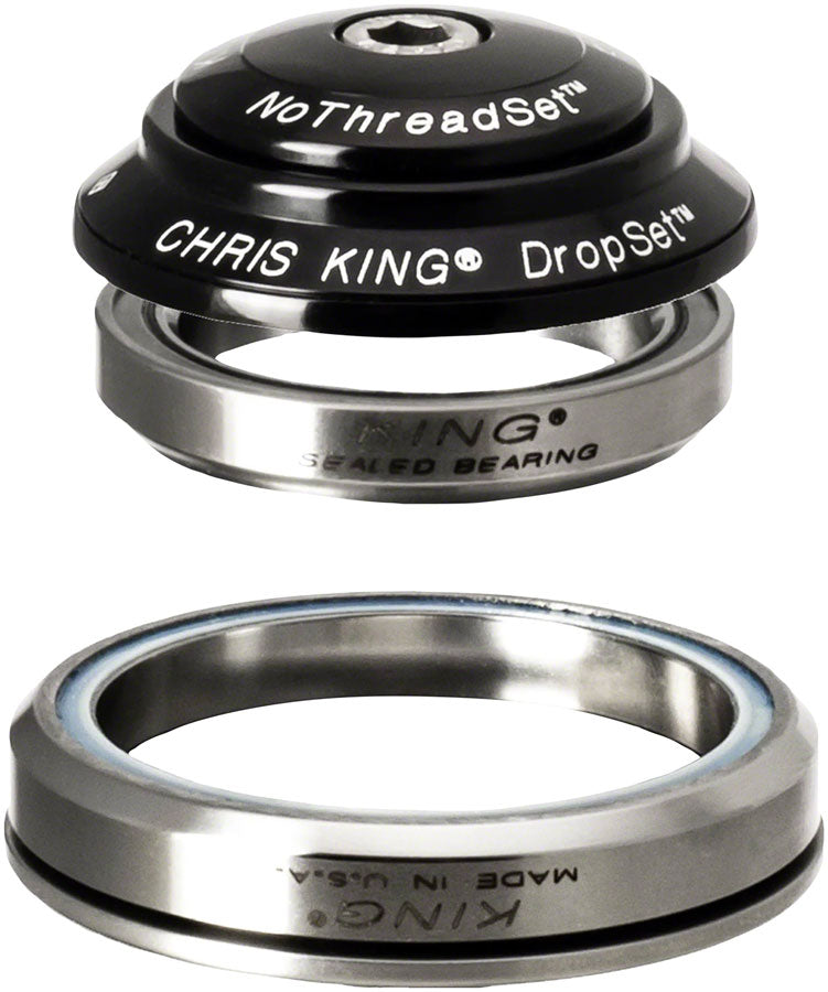 Chris King DropSet 3 Headset - 1-1/8 - 1.5" 41/52mm 36 Deg Black