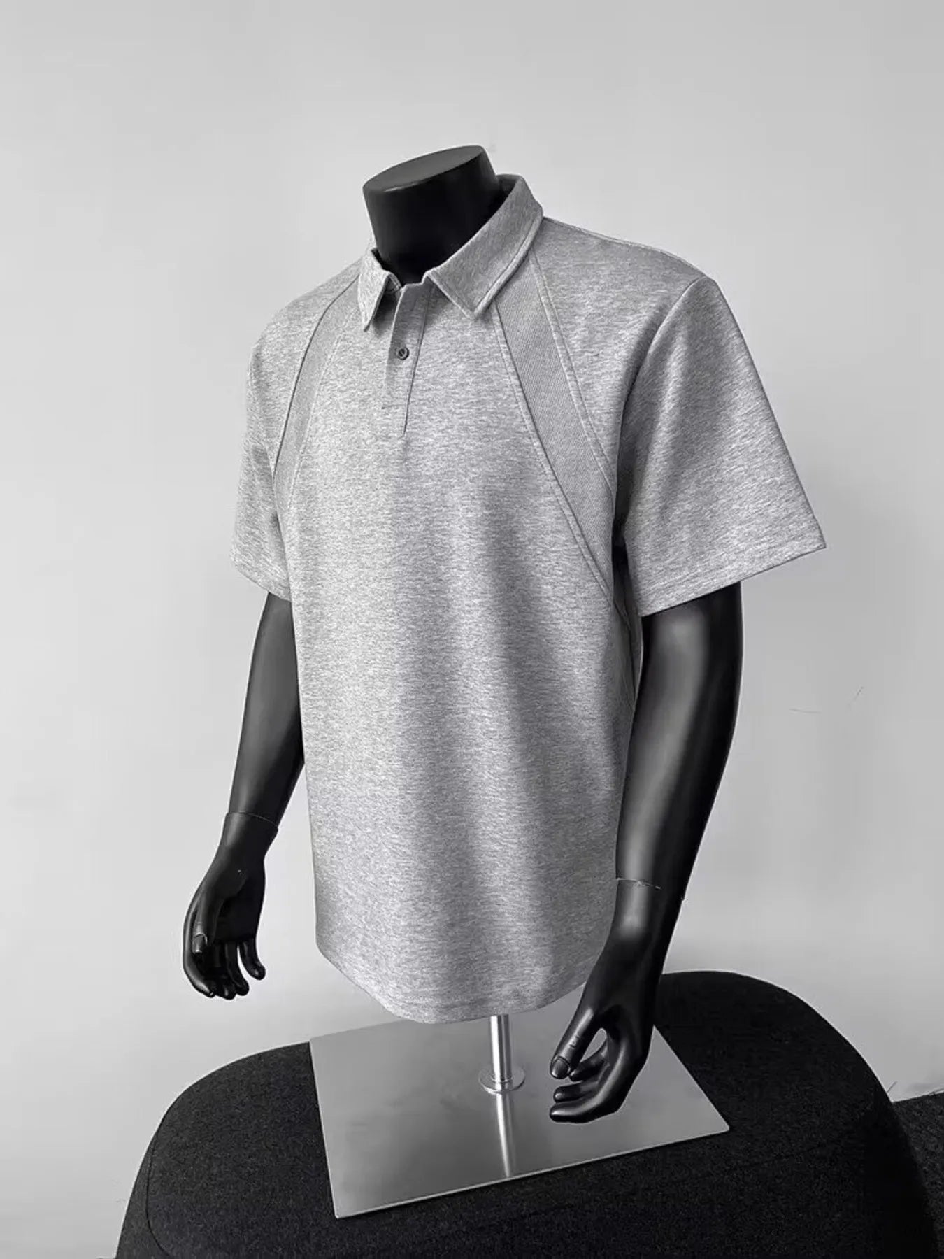 Men's Plus Size Button Detail Short Sleeve Polo