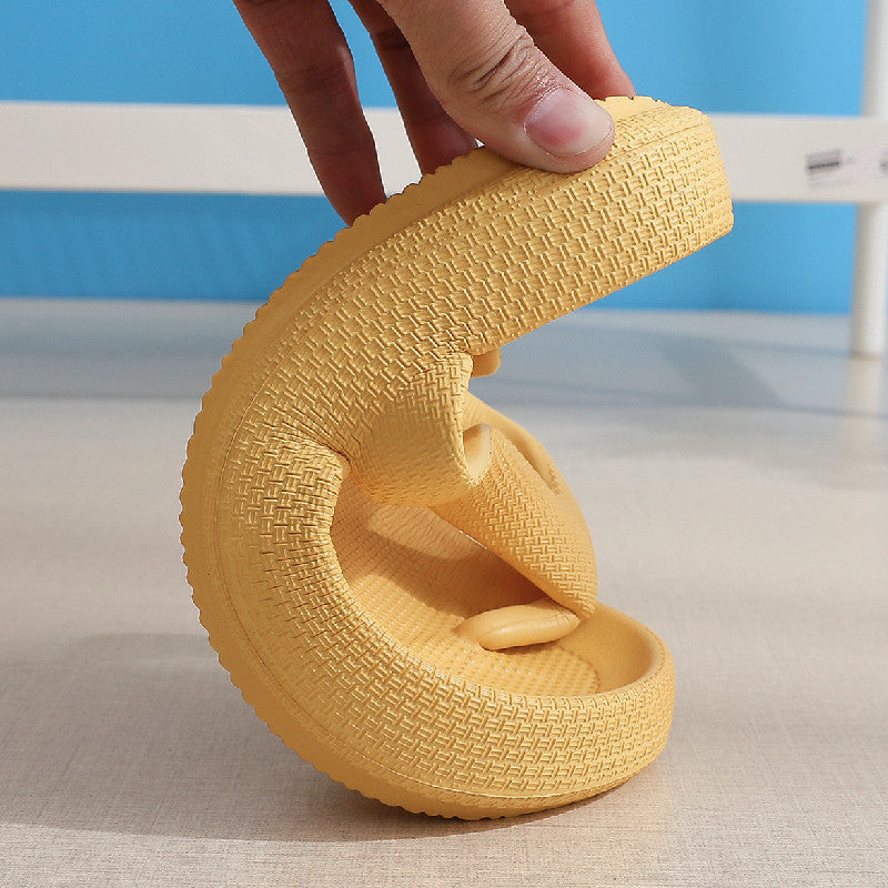Unisex EVA Clip-Toe Slides | Non-Slip Thick Sole Bathroom Slippers