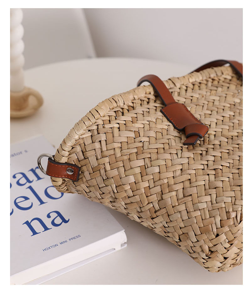 Natural Straw Woven Shoulder Bag - French-Style Handbag for Women | Sarah Express