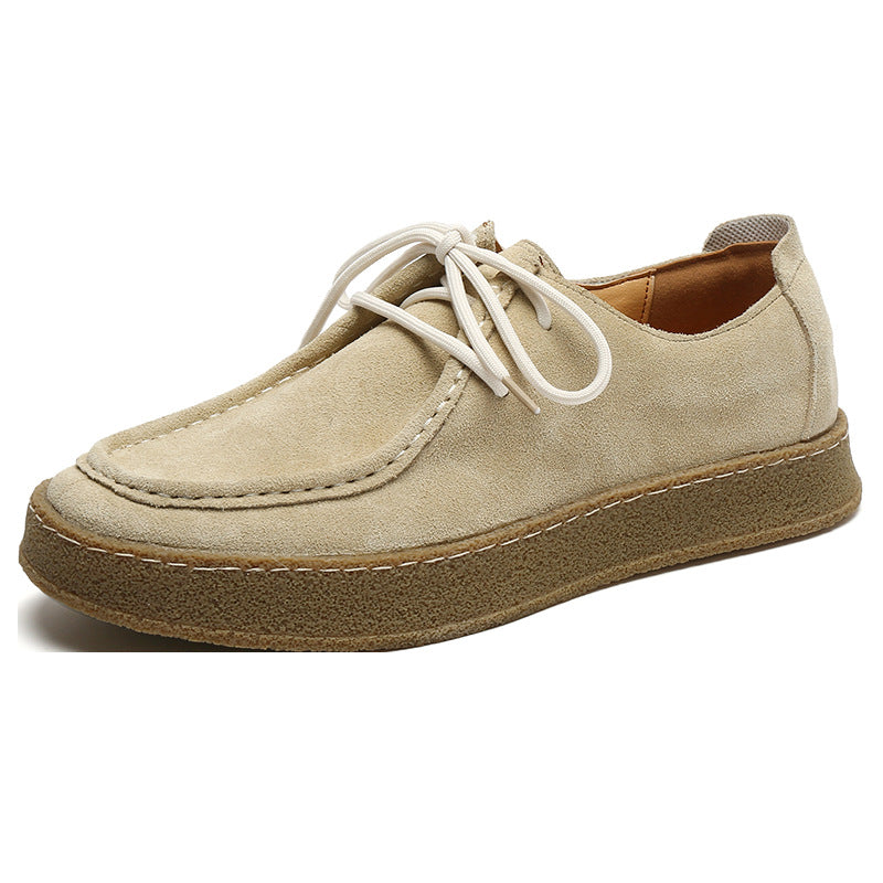 Men's Suede Leather Sneakers - British Style Casual Outdoor Shoes