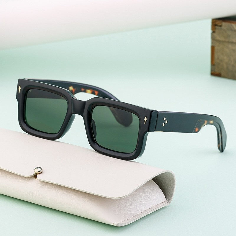Unisex UV400 Full Square Frame Fashion Outdoor UV Protection Sunglasses