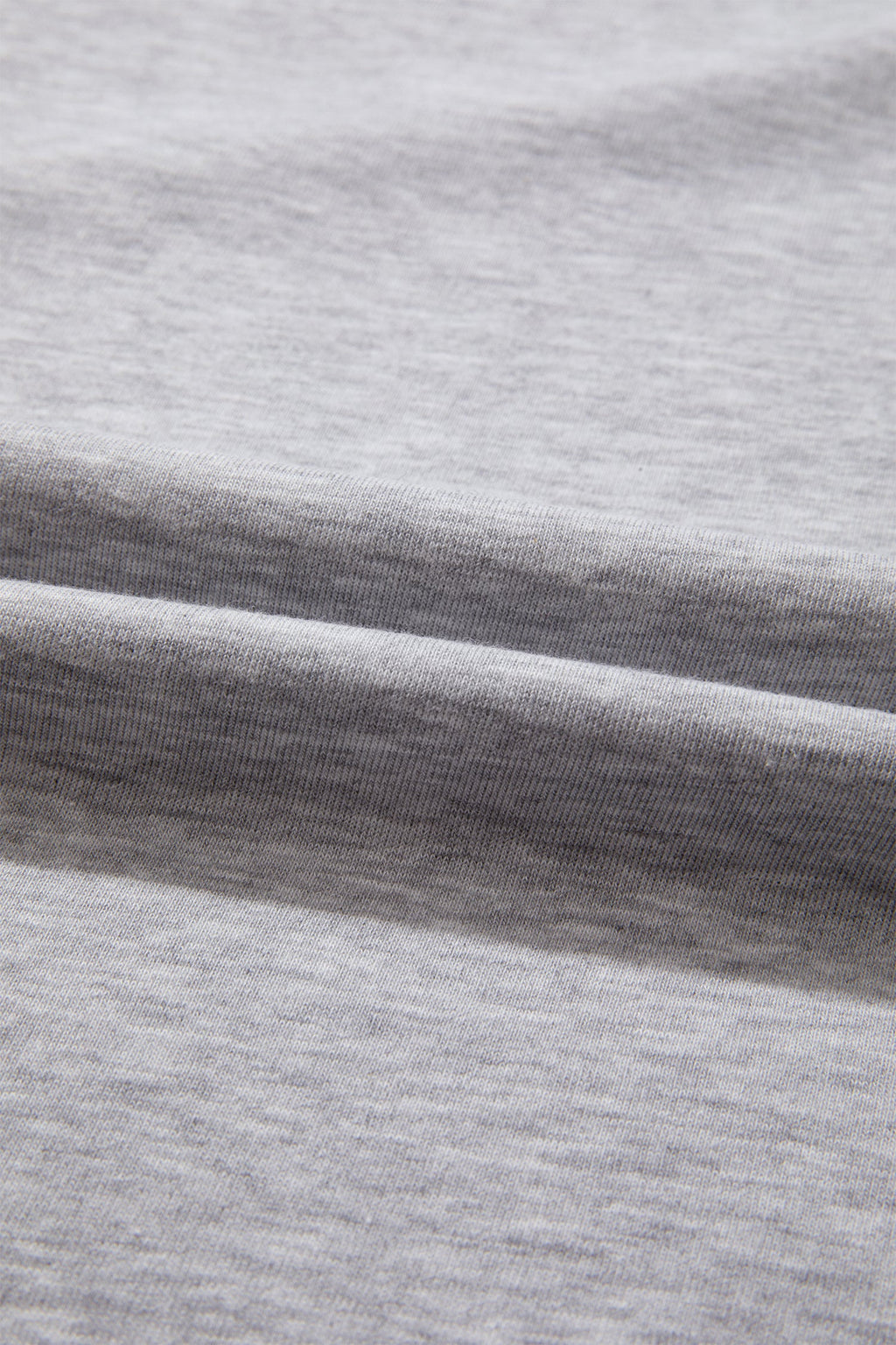 Light Grey Patchwork Detail Raw Edge Oversize Tee