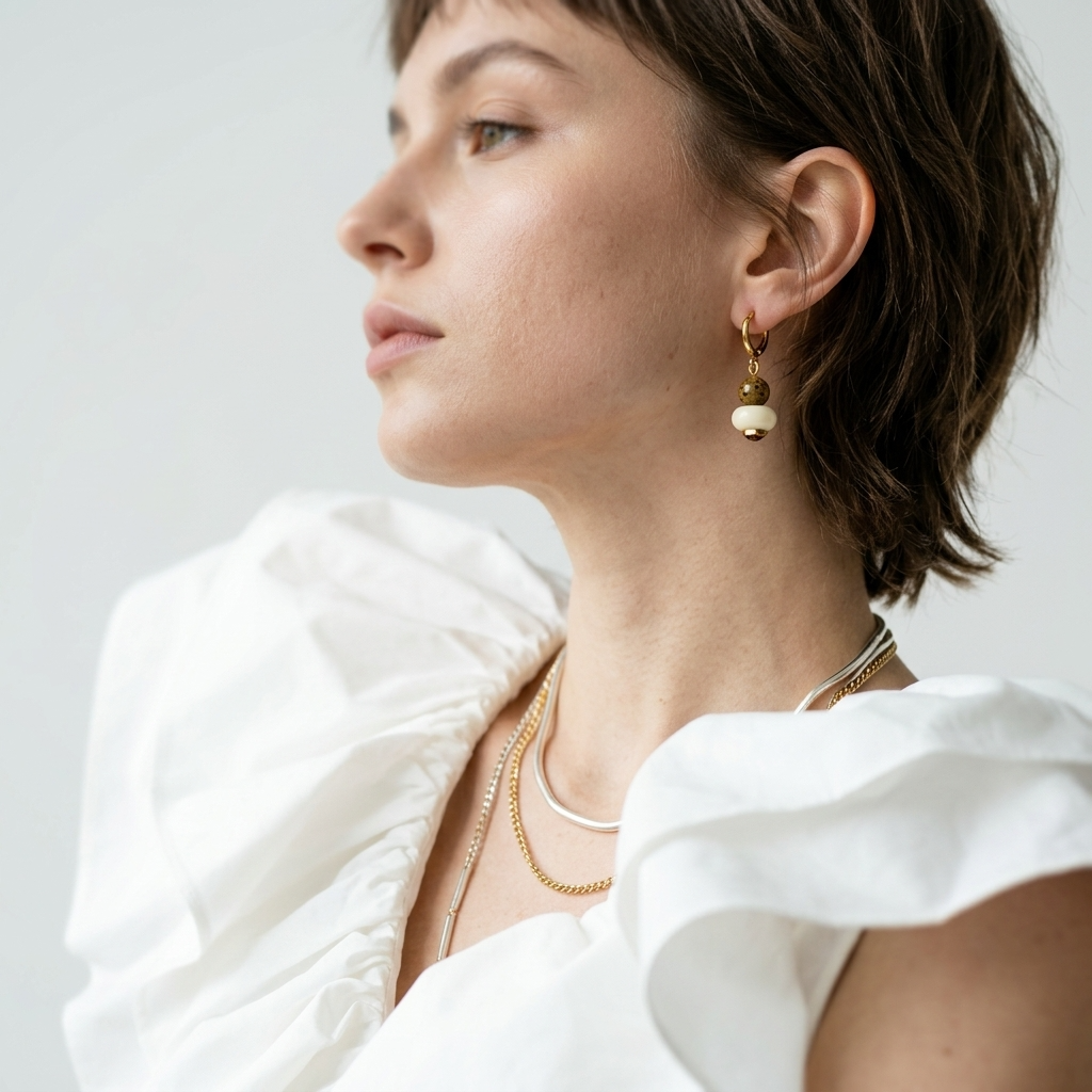 Magnolia Huggie Hoops