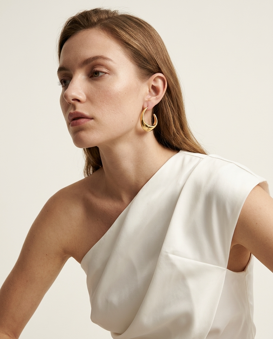 Sofia Gold Twist Hoops