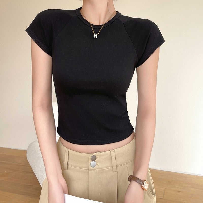 Short Sleeve Cotton Round Neck T-Shirt
