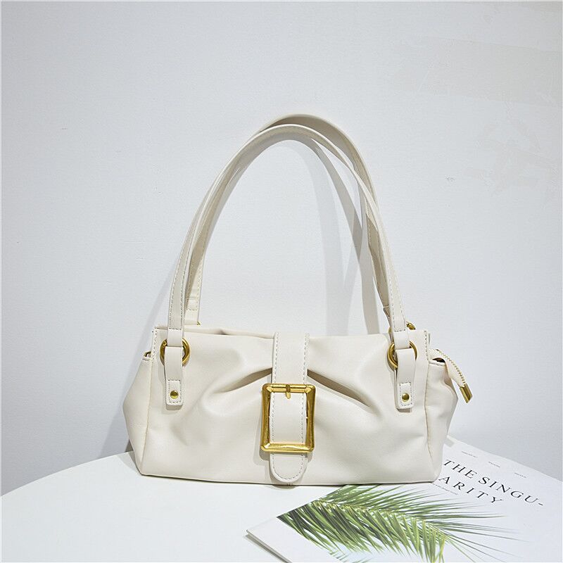 Women's Genuine Cowhide Leather Tote Shoulder Bag – Retro Underarm Handbag
