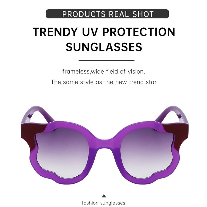 Irregular Full Frame UV400 UV Protection Outdoor Eyewear Sunglasses