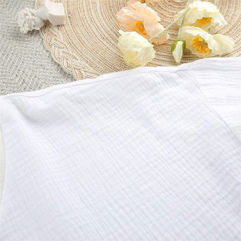 White Long-Sleeve Long Pants Pajama Set