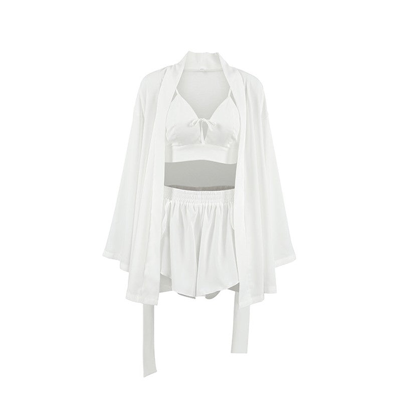 Long Sleeve Top and Shorts Pajama Set