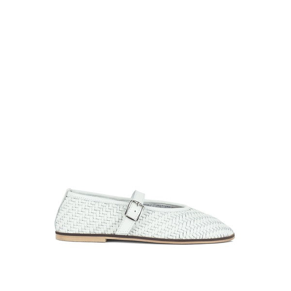 Nazuka Handcrafted Real Leather Ballerinas