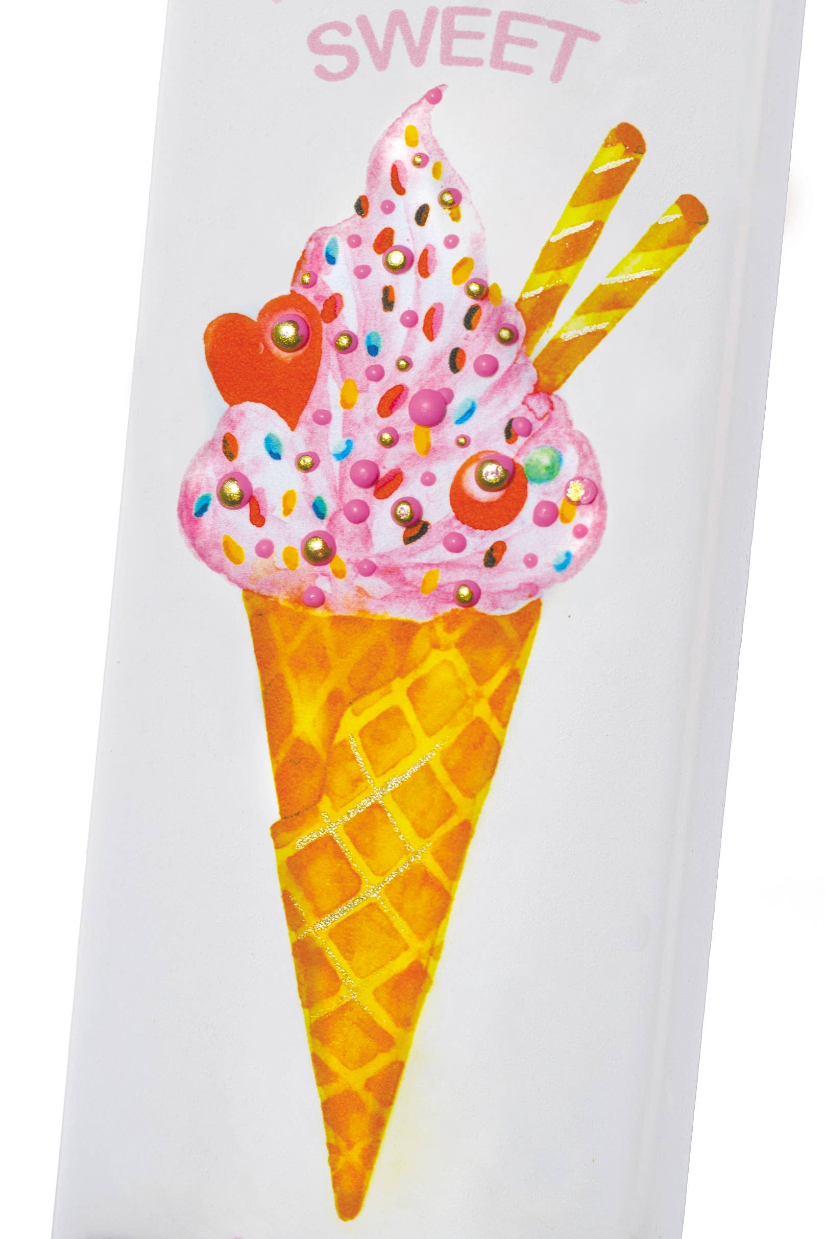 Flatyz Pink Ice Cream You're So Sweet Candle