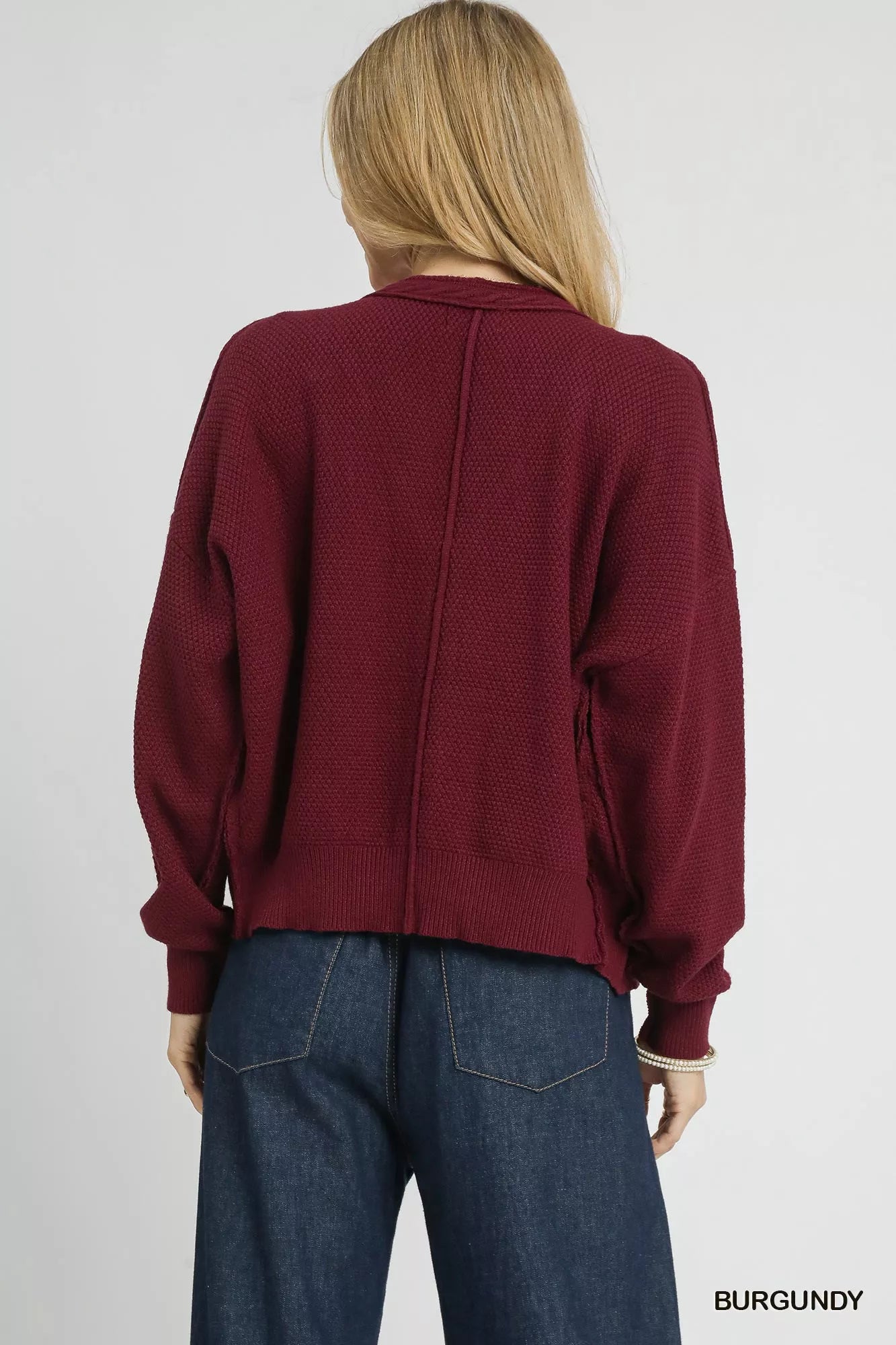 Chunky Cable Knit V-Neck Button-Up Cardigan