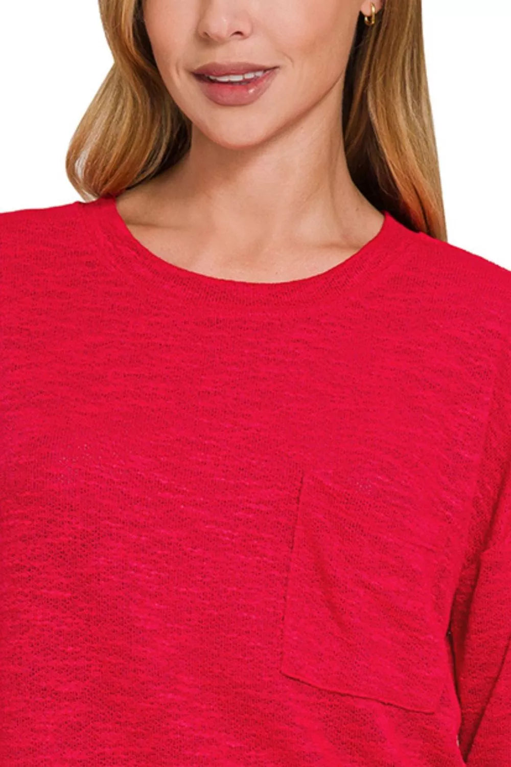 Slub Hacci Long Sleeve T-Shirt