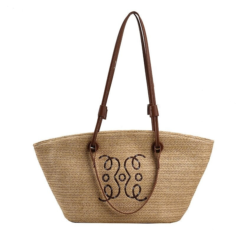 Handcrafted Oversized Woven Tote with Ample Storage