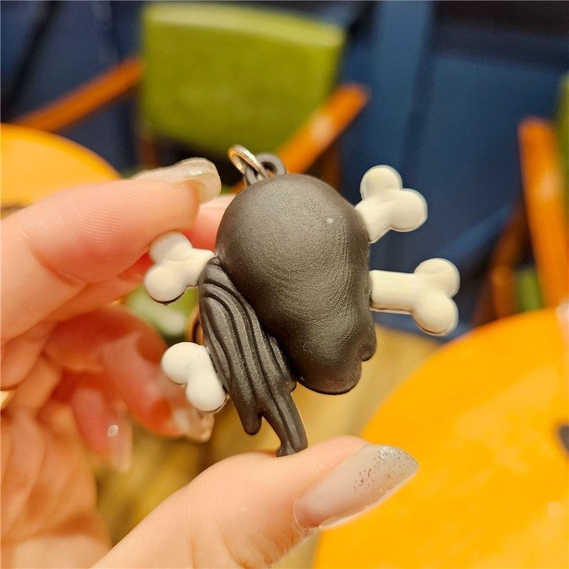 Funny Halloween Cartoon Silicone Keychain