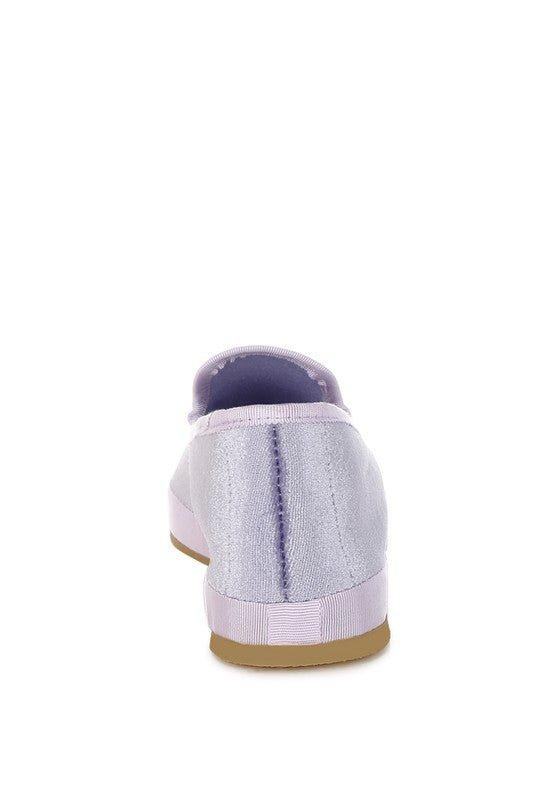 Saba Velvet Round Toe Slip-On Loafers