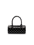 Women's Cylindrical Tote Bag – PU Leather Shoulder Bag with Card Holder