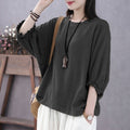 Solid Color Maternity Batwing Sleeve Blouse