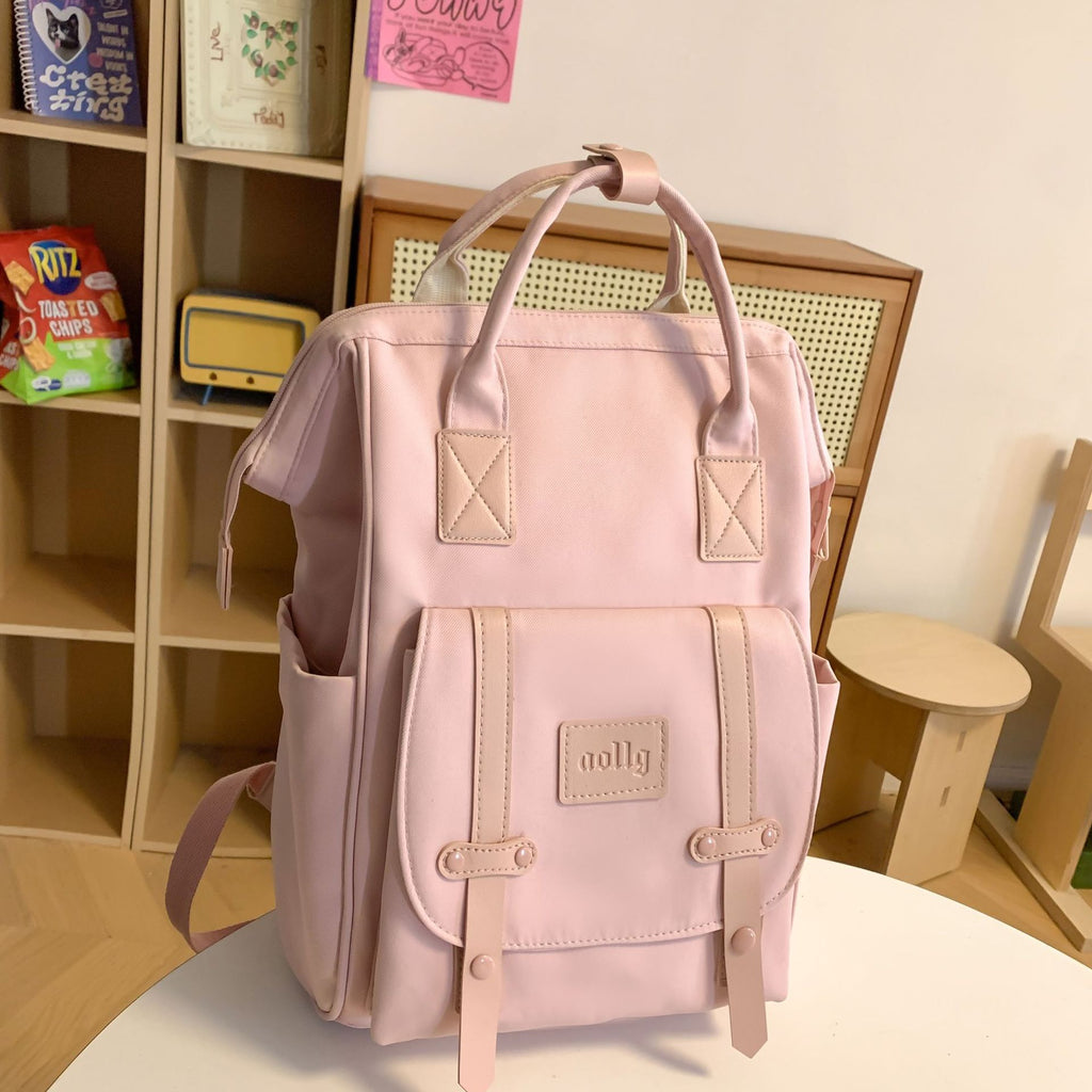 Women's Large Water Resistant Nylon Backpack – Lightweight Travel & School Bag